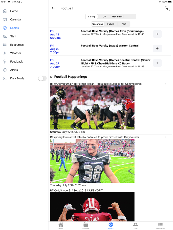 Center Grove Athletics