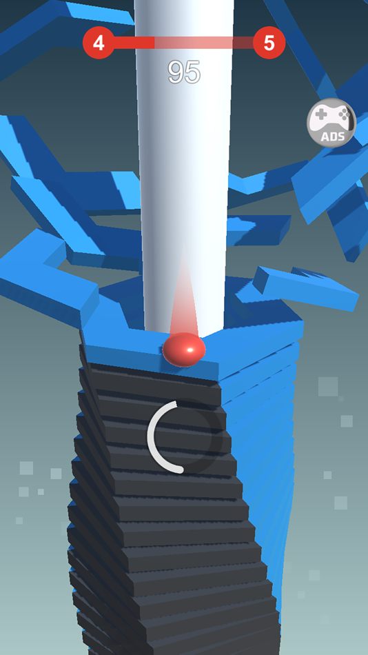 #1. Crazy Blast - Jump on helix (iOS) Podle: Dang Hoa
