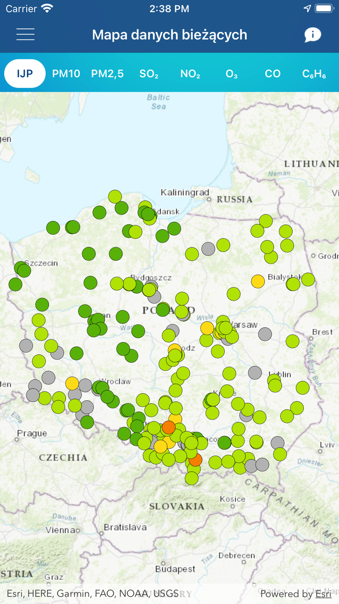 Jakosc powietrza w Polsce