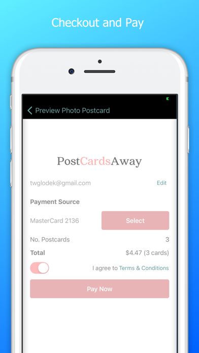 PostCardsAway Screenshot