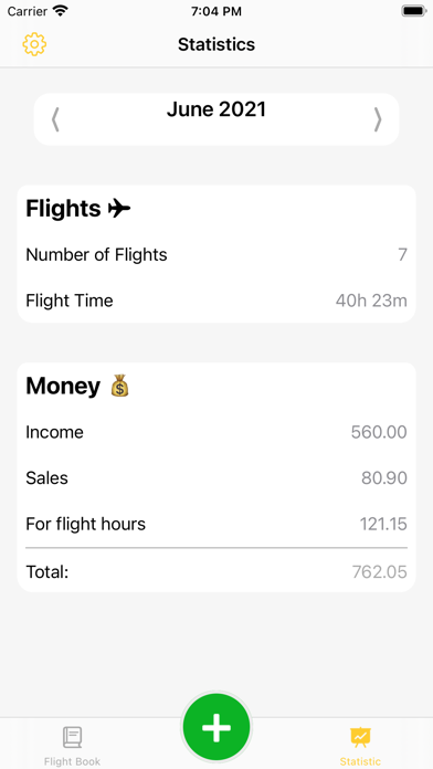Flight Log Book & Tracking Screenshot