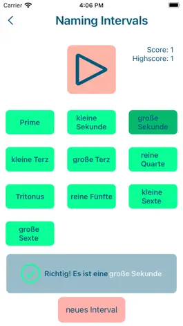Game screenshot Naming Intervals apk