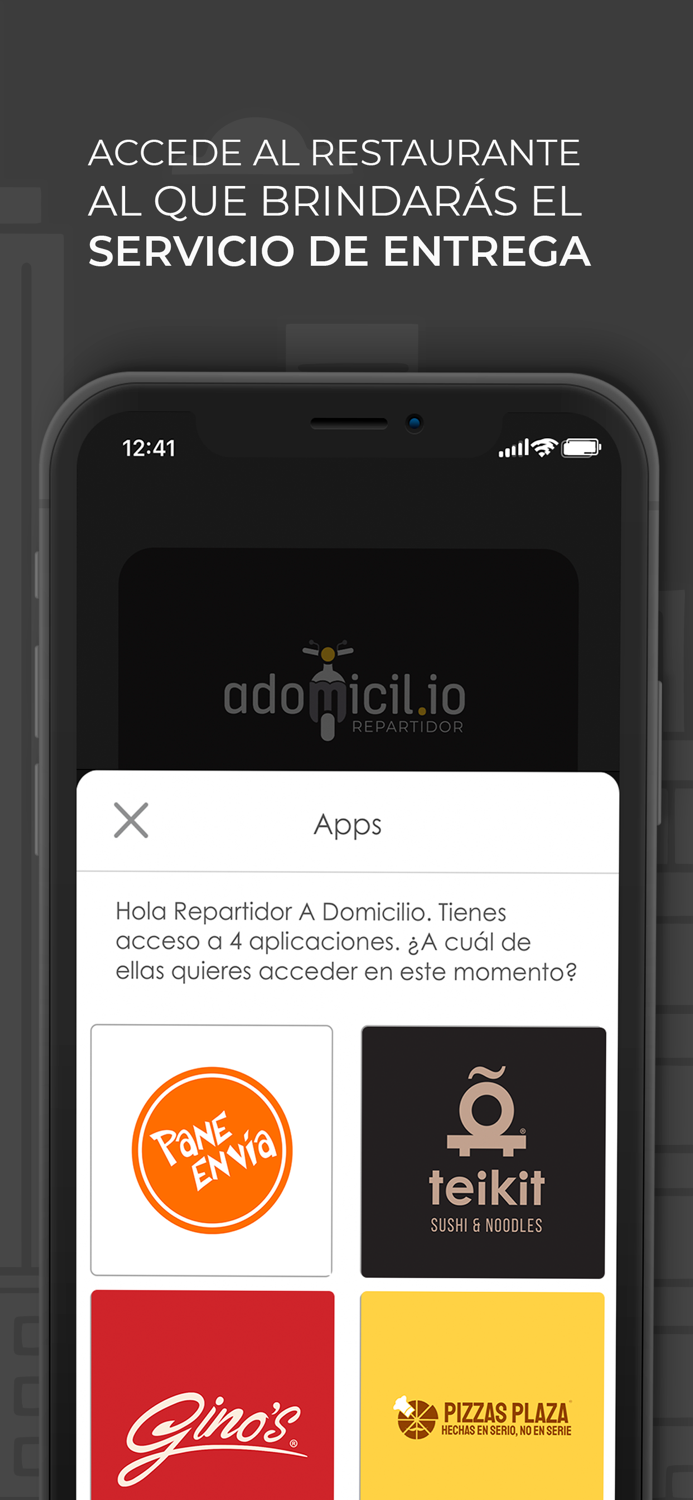 Repartidor aDomicil.io