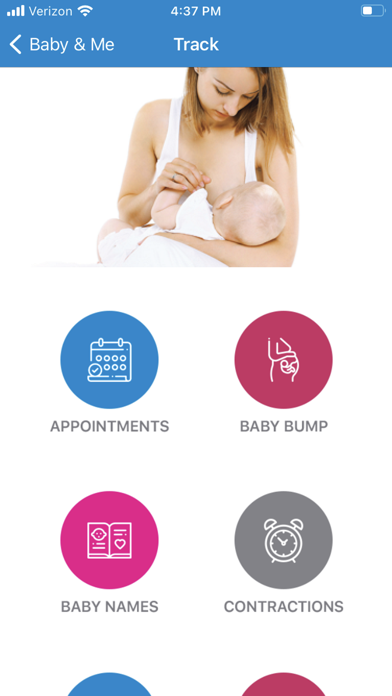 Kaweah Health’s Baby & Me Screenshot