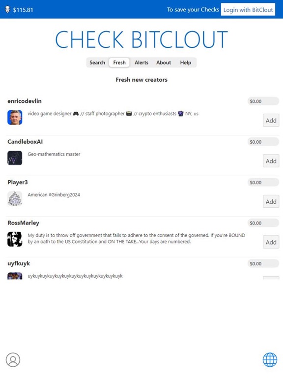 Screenshot #6 pour CheckBitClout
