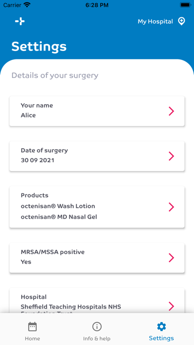 octenisan app Screenshot