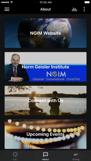Norm Geisler Int'l. Ministries screenshot 2