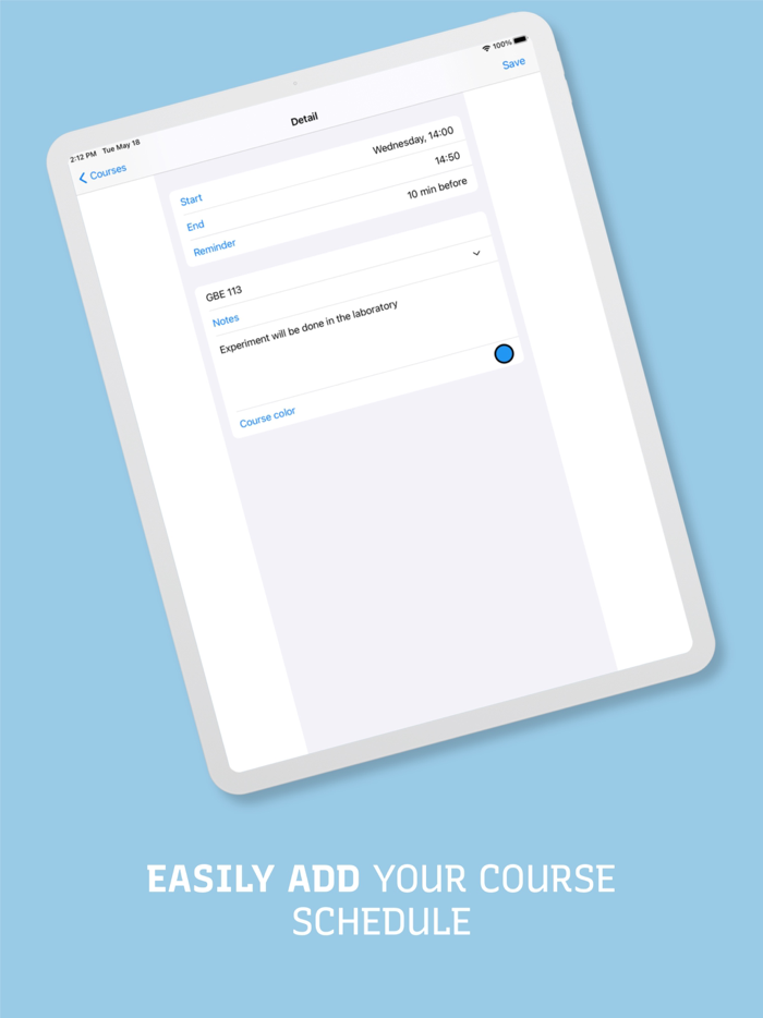 Class Hours - Timetable