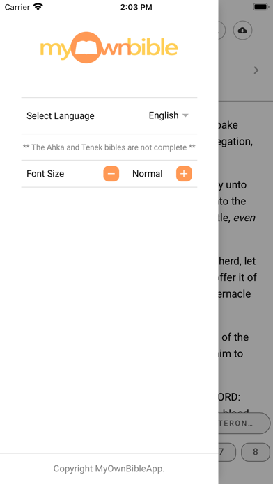 MyOwnBible screenshot 3