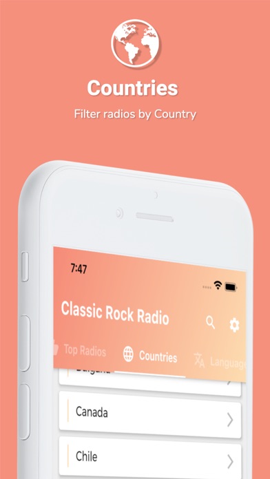 Classic Rock Music Radio Screenshot