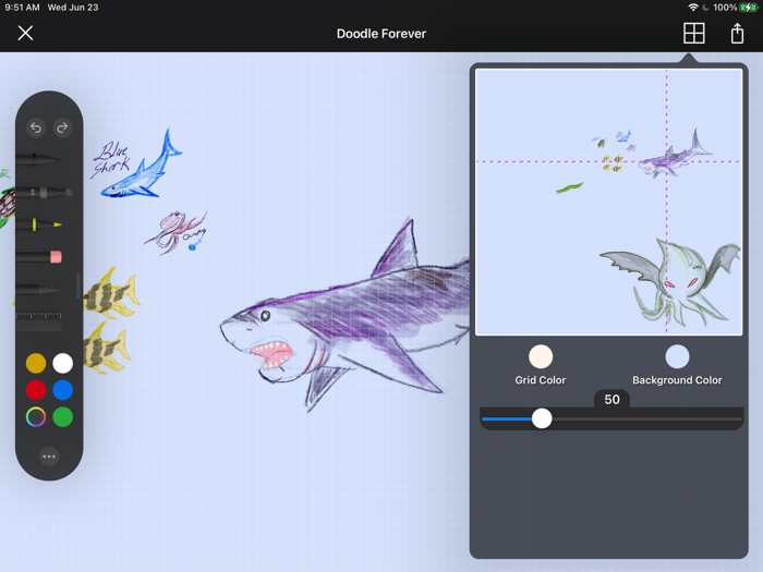 Doodle Forever Giant Canvas