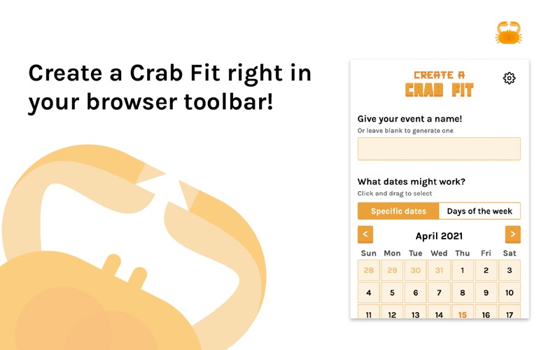 Crab Fit Screenshot 1 - AppWisp.com Crab Fit Screenshot 1 - AppWisp.com