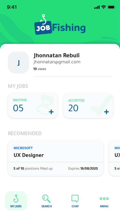 Jobfishing Screenshot