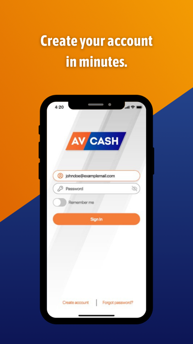AV Cash Screenshot