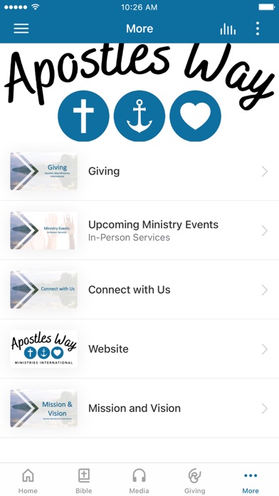 Apostles Way Ministries Screenshot