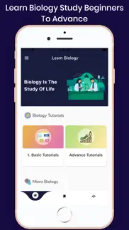 learn biology tutorials iphone screenshot 1