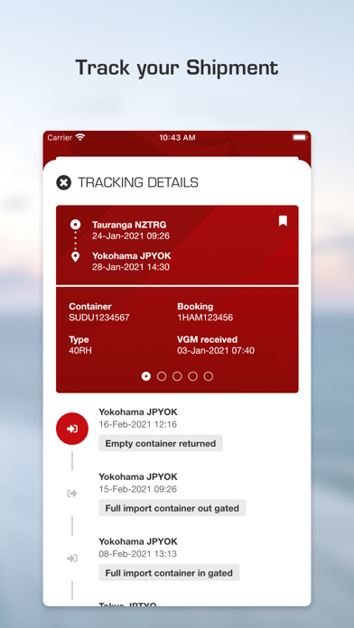 Hamburg Süd eCommerce Screenshot