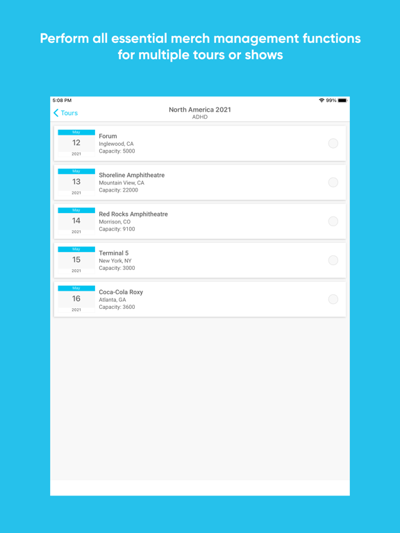 Screenshot #4 pour Artist Manager by atVenu