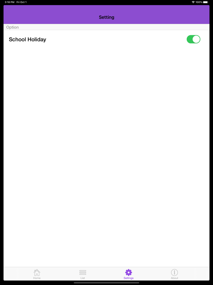 Singapore Public Holidays App