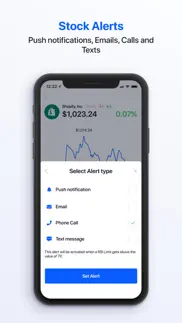 stock alarm - alerts, tracker iphone screenshot 2