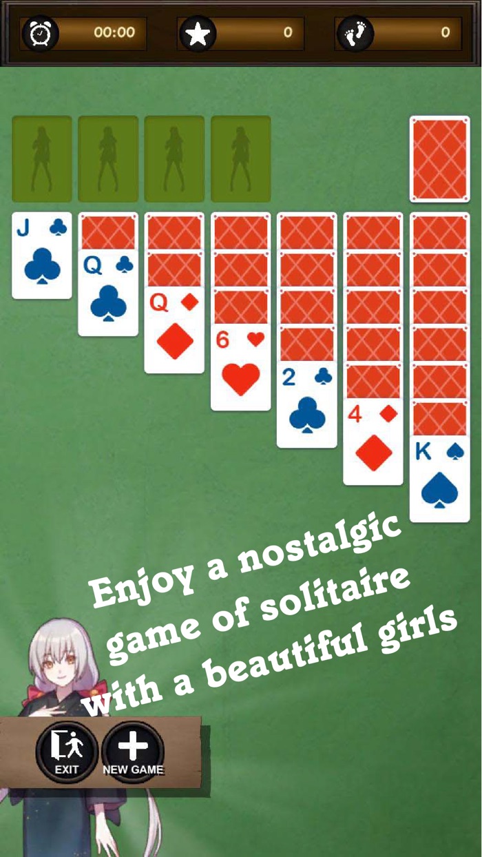 Карточный пасьянс Девушки