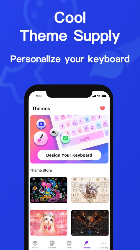 #3. FP Fonts-Emoji&Avatar keyboard (iOS) 由: Ofly Tech Co., Ltd.
