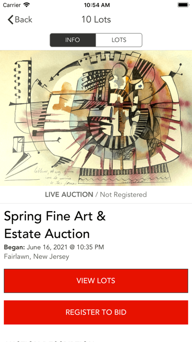 Taurus Auctions Screenshot