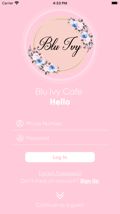 Blu Ivy Cafe Screenshot