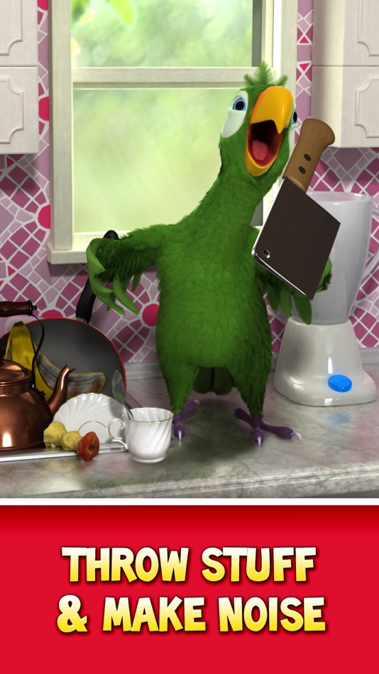 #3. Talking Pierre the Parrot (iOS) بواسطة: Outfit7 Limited