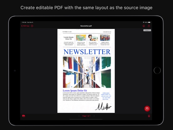 PDF Eye Pro Scanner iPad app afbeelding 3