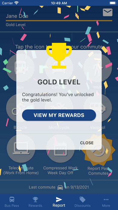Club Ride Rewards Screenshot