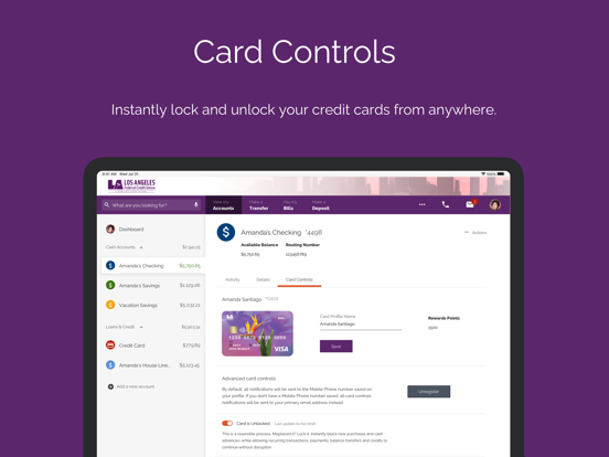 LAFCU iPad screenshot 7 - Finance app