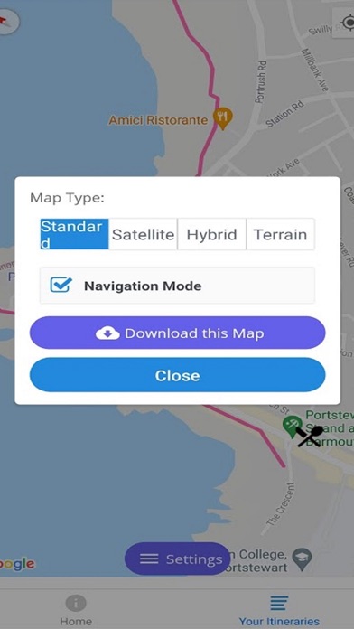 Ireland Walk Hike Bike App Screenshot