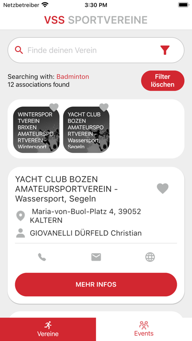 VSS Sportvereine Screenshot