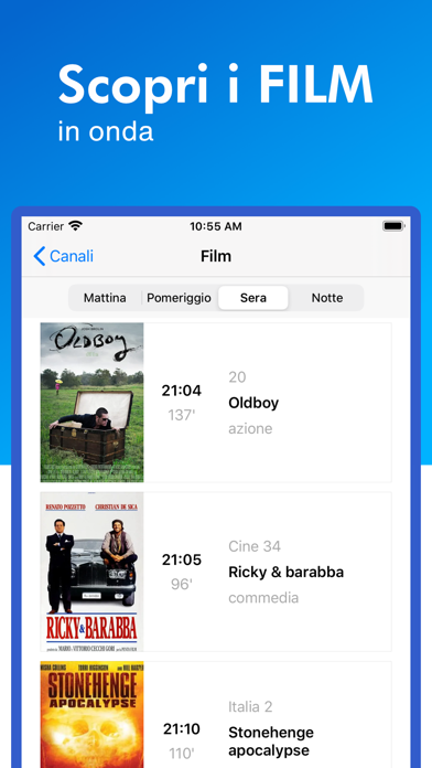 Télécharger Oggi in TV - guida tv pour iPhone / iPad sur l'App Store  (Divertissement)