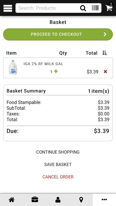 Hansen’s IGA Market Screenshot