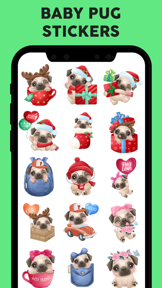 Baby Pug Stickers - 1.0 - (iOS)