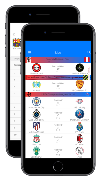FootballDL - Live Soccer Stats Screenshot