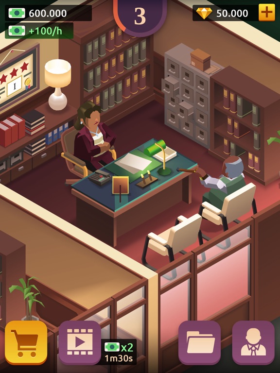 Law Empire Tycoon - Idle Game iPad screenshot 6 - Games app
