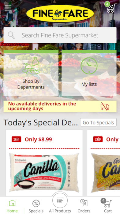 Fine Fare Supermarkets Screenshot