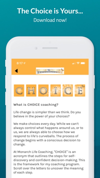 Bridge To Change - Life Coach Screenshot