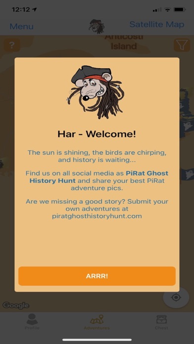 PiRat Ghost History Hunt Tour Screenshot