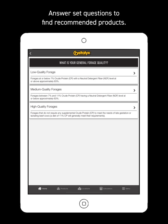 Crystalyx iPad screenshot 2 - Business app