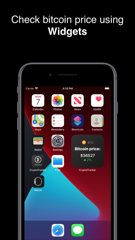 #6. CryptoTracker: Bitcoin Price (iOS) 由: Marina Anisovich