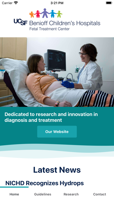 UCSF Fetal Treatment Center Screenshot