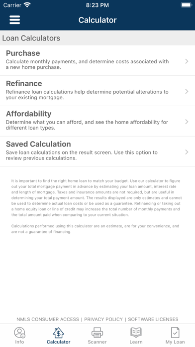 Lending Edge Mortgage Home Screenshot
