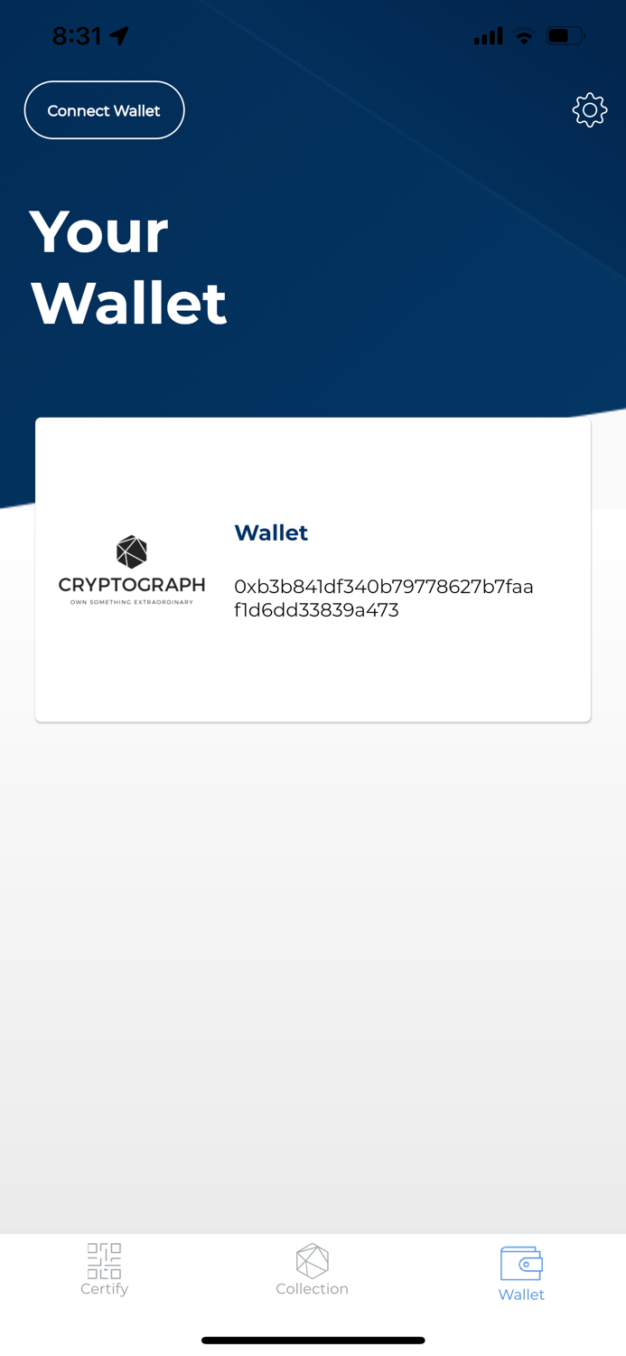 Cryptograph Collection App