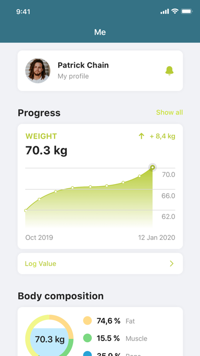 Creole Fitness App Screenshot