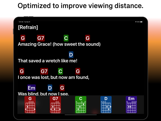 SongFolio: Chords,Tabs,Setlist iPad app afbeelding 2