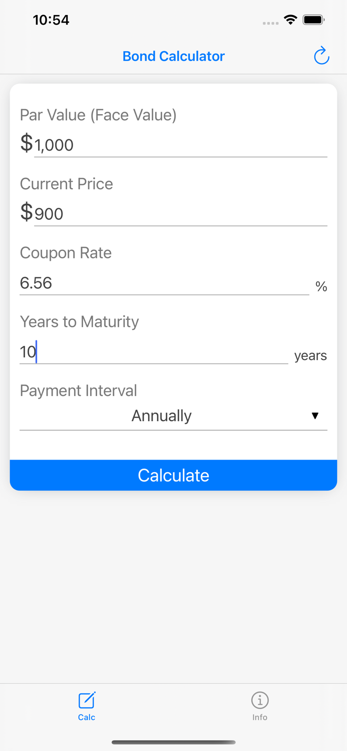 Bond Calculator - Calc